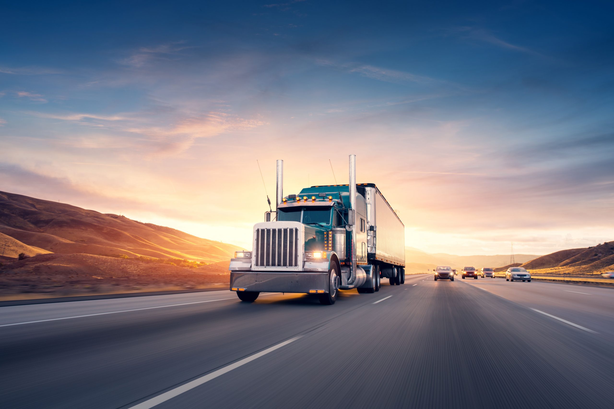 full truckload on highway