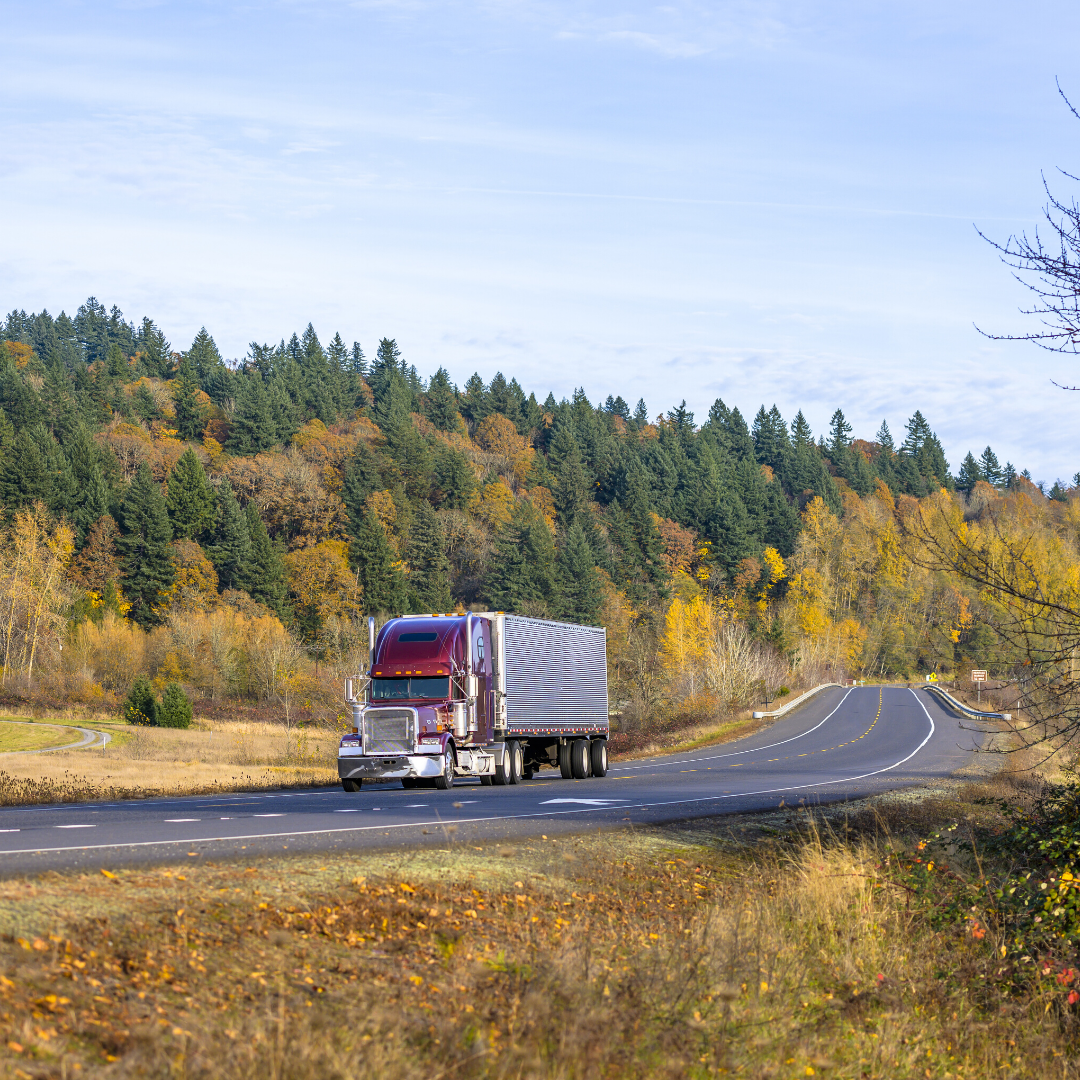 Truck with refrigerated trailer