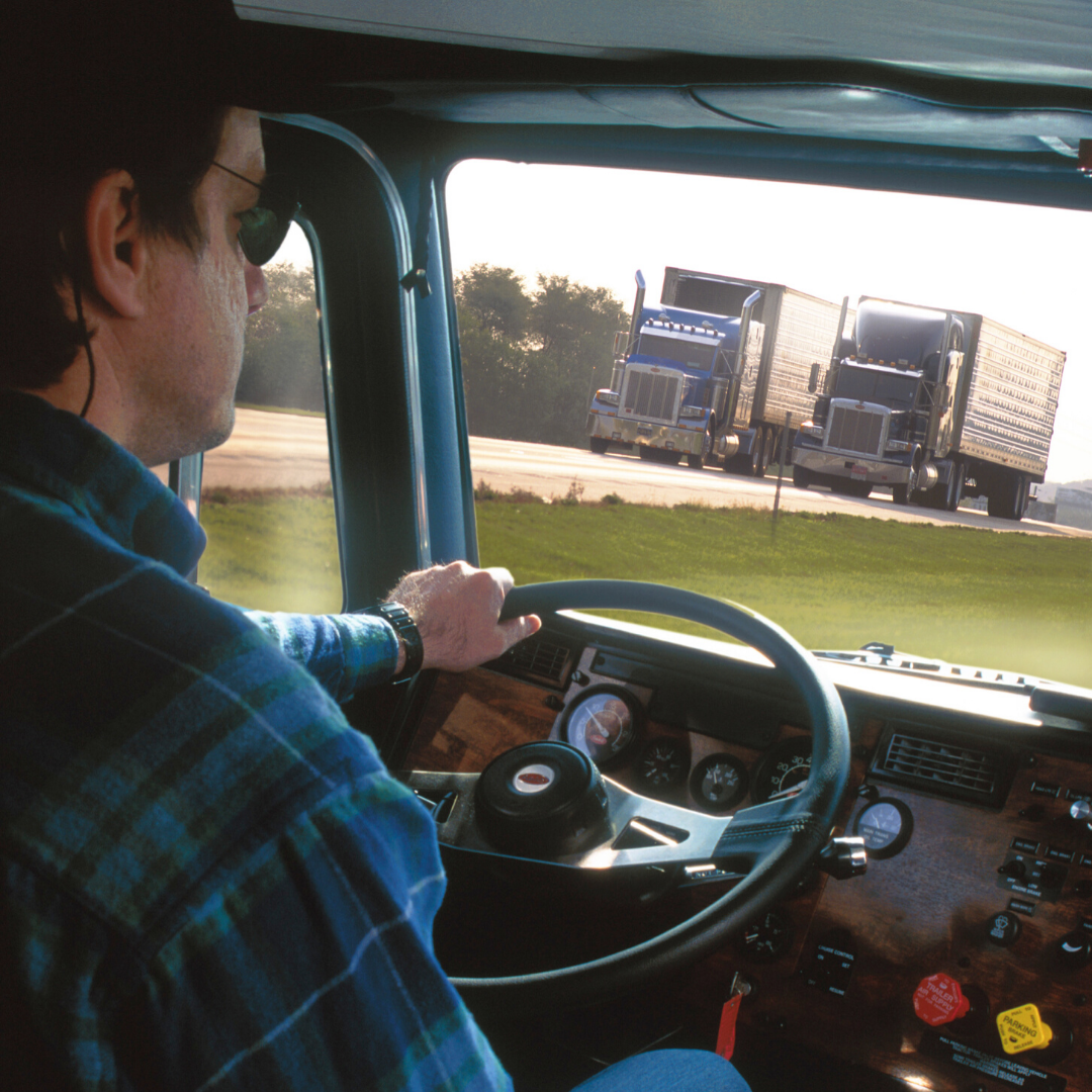 trucker driving