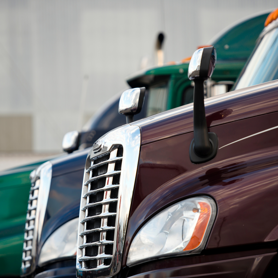 truck headlights and grille